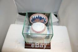 Daryl Strawberry/Keith Hernandez Autographed Baseball With COAs & Display Case