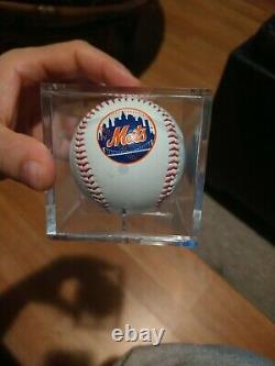 David Wright Autograph ball withcoa & Mets Ball In Display Case + 2 Display Cases