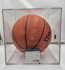 Deandre Ayton Autographed Basketball In Acrylic Display Case COA Included