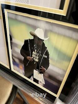 Deion Coach Prime Sanders Authentic Autograph Framed Jersey COA