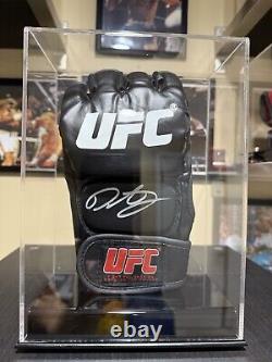 DemetriousMighty MouseJohnson Signed UFC Glove COA Beckett With Display Case