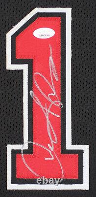 Dennis Rodman Autographed Framed Black Chicago Jersey Auto JSA COA