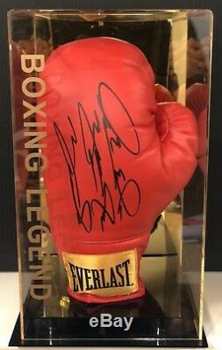 Deontay Wilder Signed Boxing Glove Bronze Bomber Display Case PROOF RARE COA