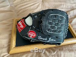 Derek Jeter Autographed Pro Model Glove with Mirror Display Case and Steiner COA