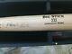 Derek Jeter Hand Autographed Baseball Bat With Wood Display Case- Coa