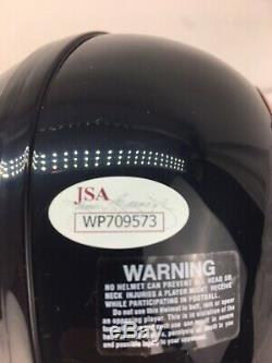 Devin Hester Chicago Bears Signed Autograph Mini Helmet JSA COA / Display Case