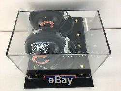 Devin Hester Chicago Bears Signed Autograph Mini Helmet JSA COA / Display Case