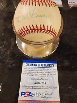 Don Larsen Signed Baseball In Display Case With Coa