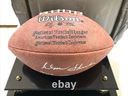 Don Shula Signed Coach 347-172-6 Football with Display Case and Shula COA 1996