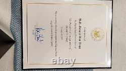 Donald Trump 2017 Inauguration U. S. Flag Flown Over The Capitol With 2 COA's