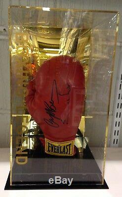 Dual Signed Chris Eubank & Nigel Benn Boxing Glove with Display Case RARE COA