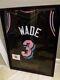 Dwayne Wade Miami Heat Signed Jersey With Coa And Display Case