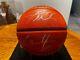 Dwyane Wade And Lebron James Autographed Ball With Coa And Display Case