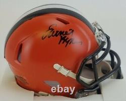 EARNEST BYNER Signed Cleveland Browns Speed Mini Helmet (JSA COA) WithDisplay Case