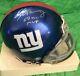 Eli Manning Super Bowl Xlvi Mvp Autographed Mini Helmet Withcoa & Display Case