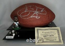 EMMITT SMITH #22 Signed NFL Football DALLAS COWBOYS Display Case COA