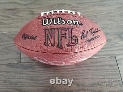 EMMITT SMITH Autographed NFL Wilson Football-Display Case & COA-Dallas Cowboys