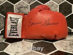 Earnie Shavers Signed Autographed Boxing Glove With Display Case JSA COA