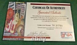 Eddie Mathews Autographed PSA Authenticated Baseball withCard & Display Case COA