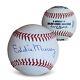 Eddie Murray Autographed Mlb Signed Baseball Jsa Coa With Uv Display Case