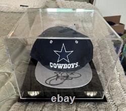 Emmitt Smith Signed Auto NWT NFL Game Day Hat + Display Case And JSA COA Rare