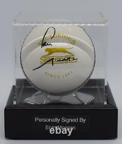Eoin Morgan Signed Autograph Cricket Ball Display Case England Ashes AFTAL COA
