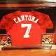 Eric Cantona Coa Signed Manchester United Jersey Theatre Of Dreams Deluxe Frame