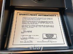Ernie Banks Autographed Signed LE #37 Thumbprint Baseball Display Case COA CUBS