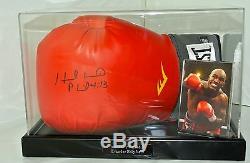 Evander Holyfield Signed Autograph Boxing Glove Display Case Sport PROOF & COA