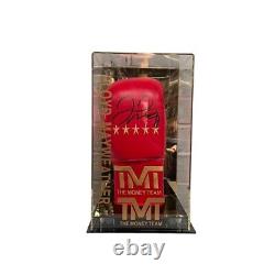 Exclusive Floyd Mayweather Jr Signed Branded Boxing Glove In a Display Case COA