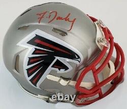 FRANK DARBY Signed Atlanta Falcons Flash Alternate Speed Mini Helmet (JSA COA)
