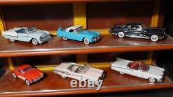 FRANKLIN MINT CARS OF THE 50s with DISPLAY CASE&BROCHURES&PAPERWORK&COA-12 CARS