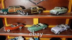 FRANKLIN MINT CARS OF THE 50s with DISPLAY CASE&BROCHURES&PAPERWORK&COA-12 CARS