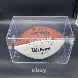 Fearsome Foursome Autographed Wilson Football withCOA in Display Case