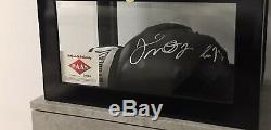 Floyd Mayweather McGregor Signed Everlast Boxing Glove WithPAAS COA WithDisplay Case