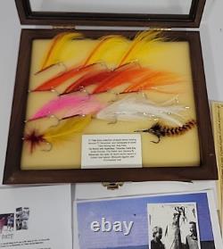 Fly fishingTibor BILLY PATE x12 Personal Estate Tarpon Flies COA + Display Case