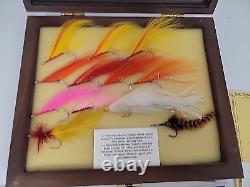 Fly fishingTibor BILLY PATE x12 Personal Estate Tarpon Flies COA + Display Case