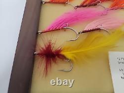 Fly fishingTibor BILLY PATE x12 Personal Estate Tarpon Flies COA + Display Case