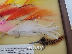 Fly fishingTibor BILLY PATE x12 Personal Estate Tarpon Flies COA + Display Case