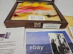 Fly fishingTibor BILLY PATE x12 Personal Estate Tarpon Flies COA + Display Case