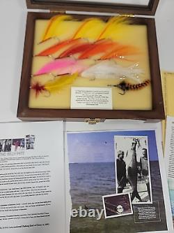 Fly fishingTibor BILLY PATE x12 Personal Estate Tarpon Flies COA + Display Case