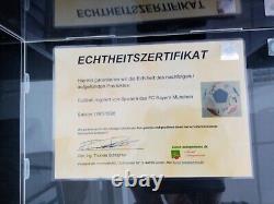 Football Bayern Munich Signed 1995/1996 + Display Case Signature COA Bundesliga