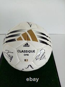 Football Teamsigniert Em 2000 IN Display Case DFB Autograph adidas Signature COA