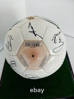 Football Teamsigniert Em 2000 IN Display Case DFB Autograph adidas Signature COA
