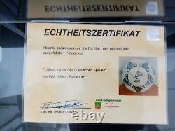 Football Teamsigniert WM 1998 IN Display Case DFB Autograph adidas Signature COA