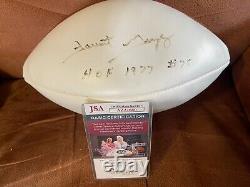 Forrest Gregg autographed football Green Bay Packers JSA coa With Display Case