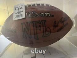 Franco Harris Autographed Wilson NFL football withCOA and display case included