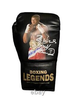 Frank Bruno Signed Boxing Glove In a Display Case COA