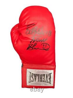 Frank Bruno Signed Red Everlast Boxing Glove In a Display Case COA