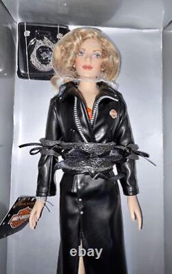 Franklin Mint Harley Davidson Vinyl Fashion Doll Dakota Trunk Set New COA's